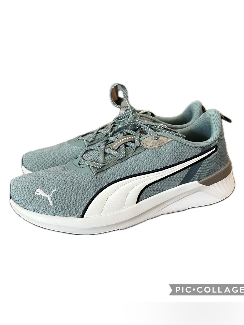 Puma Softride Harli Women’s size 11 Teal Green Athletic Lace-Up Sneakers